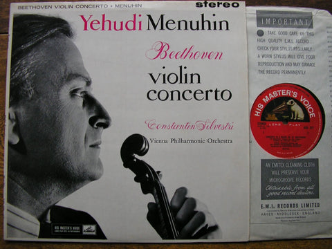 BEETHOVEN: VIOLIN CONCERTO YEHUDI MENUHIN / VIENNA PHILHARMONIC ORCHESTRA / CONSTANTIN SILVESTRI ASD377