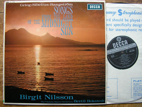 BIRGIT NILSSON SINGS GRIEG / SIBELIUS / RANGSTROM NILSSON / VIENNA OPERA / BOKSTEDT SXL 6185