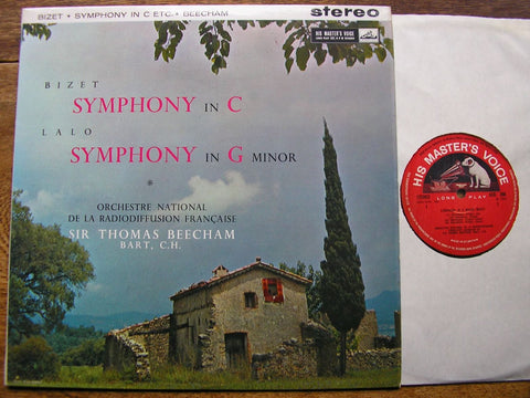 BIZET: SYMPHONY in C / LALO: SYMPHONY in G  SIR THOMAS BEECHAM / FNRO  ASD 388