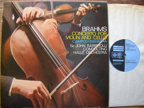 BRAHMS: CONCERTO FOR VIOLIN & CELLO / CAMPOLI / NAVARRA / HALLE / BARBIROLLI GSGC 14009