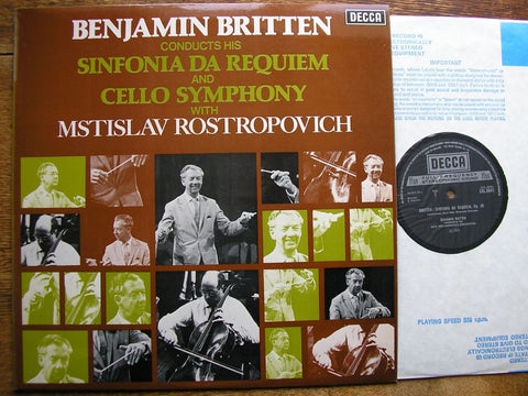 BRITTEN: SINFONIA DA REQUIEM / CELLO SYMPHONY ROSTROPOVICH / ECO / NPO SXL 6641