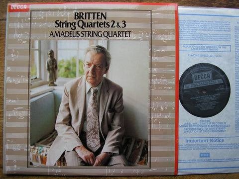 BRITTEN: STRING QUARTETS Nos. 2 & 3 AMADEUS STRING QUARTET SXL 6893