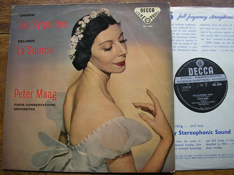 CHOPIN: LES SYLPHIDES / DELIBES: LA SOURCE PETER MAAG / PARIS CONSERVATOIRE SXL 2044