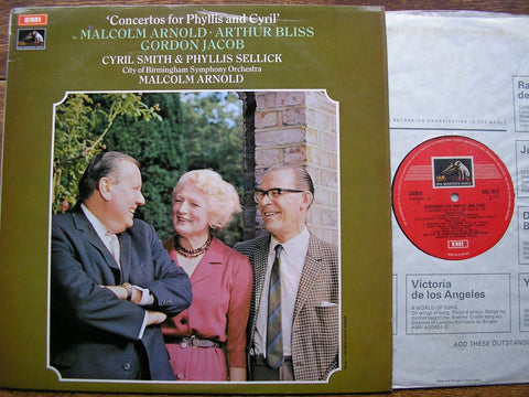 CONCERTOS FOR PHYLLIS & CYRIL: ARNOLD / BLISS / JACOB CYRIL SMITH / PHYLLIS SELLICK / CBSO / MALCOLM ARNOLD ASD 2612