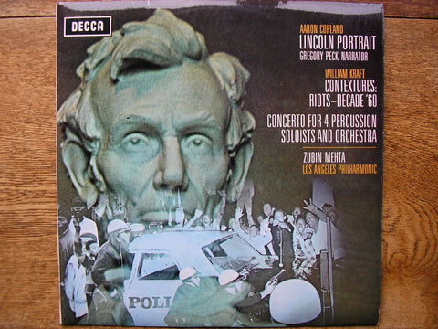 COPLAND: LINCOLN PORTRAIT / KRAFT: CONTEXTURES / CONCERTO GREGORY PECK / LAPO / MEHTA SXL 6388