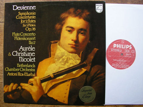 DEVIENNE: SYMPHONIE CONCERTANTE / FLUTE CONCERTO AURELE & CHRISTIANE NICOLET / NCO / ROS-MARBA 9500 773