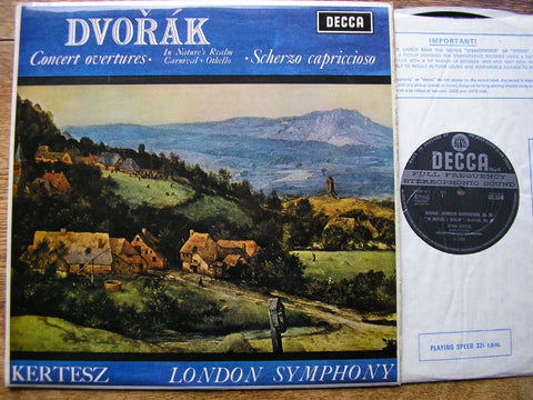 DVORAK: CONCERT OVERTURES / SCHERZO CAPRICCIOSO  ISTVAN KERTESZ / LONDON SYMPHONY SXL 6348