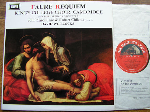 FAURE: REQUIEM / PAVANE   SOLOISTS / KING'S COLLEGE / NEW PHILHARMONIA / DAVID WILLCOCKS  ASD 2358