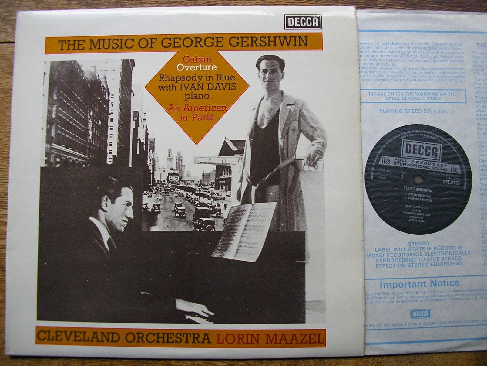 GERSHWIN: RHAPSODY IN BLUE / CUBAN OVERTURE / AN AMERICAN IN PARIS DAV ...