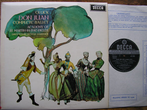GLUCK: DON JUAN (Ballet 1761) MARRINER / ASMIF SXL 6339