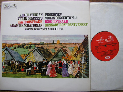 KHACHATURIAN / PROKOFIEV: VIOLIN CONCERTOS DAVID & IGOR OISTRAKH / MRSO / ROZHDESTVENSKY ASD 2472