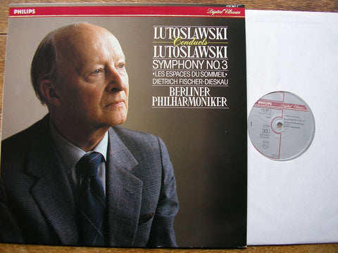 LUTOSLAWSKI: SYMPHONY No. 3 / LES ESPACES DU SOMMEIL FISCHER-DIESKAU / BPO / LUTOSLAWSKI 416 387-1