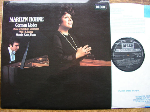 MARILYN HORNE SINGS GERMAN LIEDER: STRAUSS / SCHUBERT / SCHUMANN / WOLF HORNE / KATZ SXL 6578