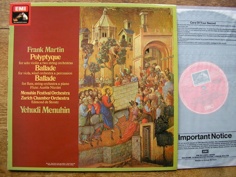 MARTIN: POLYPTYQUE / BALLADE FOR VIOLA / BALLADE FOR FLUTE NICOLET / MFO / ZCO / YEHUDI MENUHIN ASD 3185