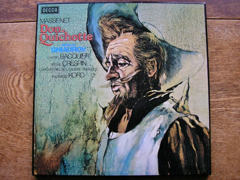 MASSENET: DON QUICHOTTE GHIAUROV / CRESPIN / BACQUIER / SRO / KORD DECCA D156D3