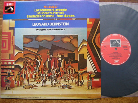 MILHAUD: LA CREATION DU MONDE / LE BOEUF SUR LE TOIT / 4 DANCES   LEONARD BERNSTEIN / FRENCH NATIONAL ORCHESTRA ASD 3444