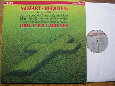 MOZART: REQUIEM / KYRIE K341 SOLOISTS / ENGLISH BAROQUE SOLOISTS / JOHN ELIOT GARDINER 420 197