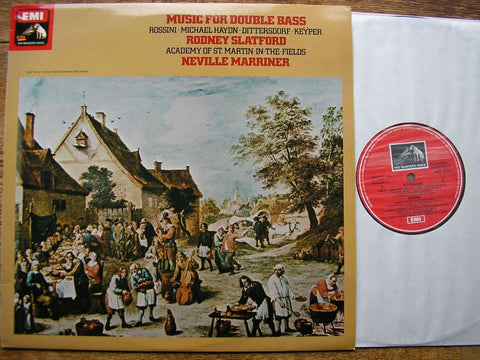 MUSIC FOR DOUBLE BASS: DITTERSDORF / KEYPER / ROSSINI / MICHAEL HAYDN RODNEY SLATFORD / ASMIF / MARRINER ASD 3264