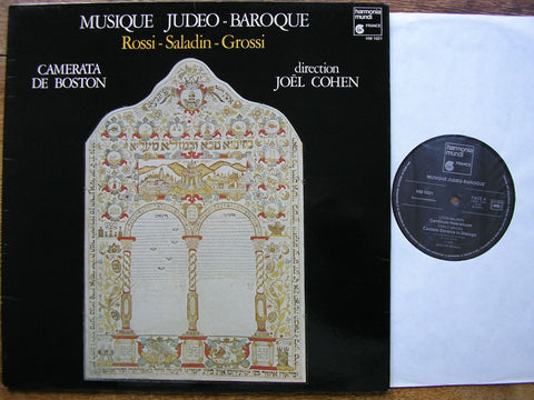 MUSIQUE JUDEO - BAROQUE: ROSSI / SALADIN / GROSSI THE BOSTON CAMERATA / JOEL COHEN HM 1021