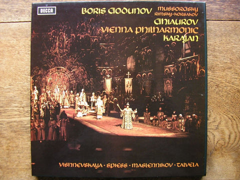 MUSSORGSKY: BORIS GODUNOV GHIAUROV / TALVELA / VISHNEVSKAYA / VPO / KARAJAN SET 514 - 7