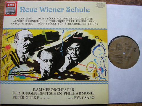 NEW VIENNESE SCHOOL: WEBERN / SCHOENBERG / BERG EVA CSAPO / COJDP / PETER GULKE EL 169588