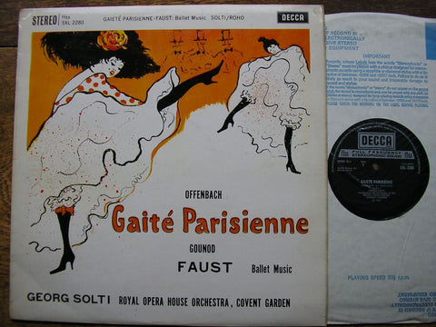 OFFENBACH: GAITE PARISIENNE / GOUNOD: FAUST Ballet Music GEORG SOLTI / OROHCG SXL 2280