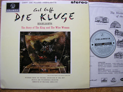 ORFF: DIE KLUGE (Highlights) SOLOISTS / PHILHARMONIA / SAWALLISCH SAX 2456