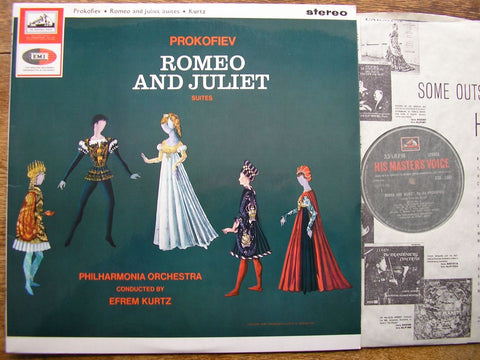 PROKOFIEV: ROMEO & JULIET Ballet Suites EFREM KURTZ / PHILHARMONIA ORCHESTRA CSD 1585