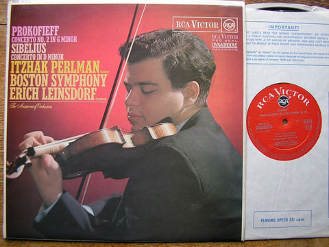 PROKOFIEV / SIBELIUS: VIOLIN CONCERTOS PERLMAN / BSO / LEINSDORF SB 6722