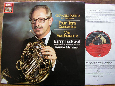 PUNTO: 4 HORN CONCERTOS BARRY TUCKWELL / ASMIF / NEVILLE MARRINER ASD 4008