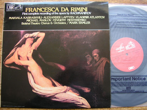 RACHMANINOV: FRANCESCA DA RIMINI SOLOISTS / BOLSHOI / ERMLER ASD 3490