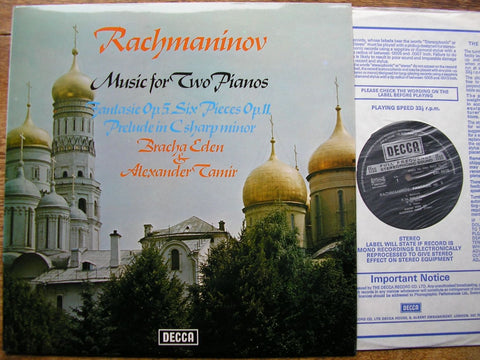 RACHMANINOV: MUSIC FOR TWO PIANOS EDEN & TAMIR SXL 6618