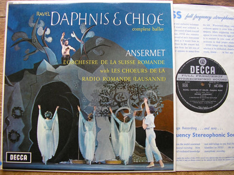 RAVEL: DAPHNIS & CHLOE (Complete Ballet) ANSERMET / SUISSE ROMANDE  SXL 6204