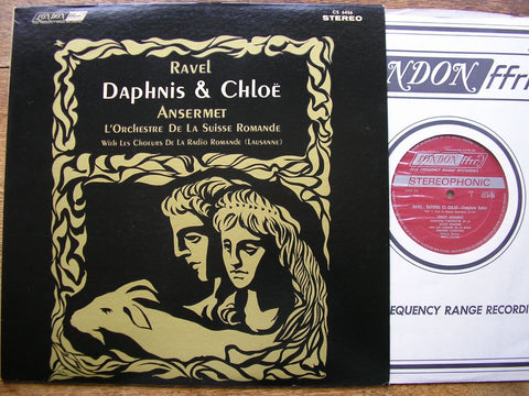 RAVEL: DAPHNIS & CHLOE (Complete Ballet) ERNEST ANSERMET / SUISSE ROMANDE ORCHESTRA CS 6456