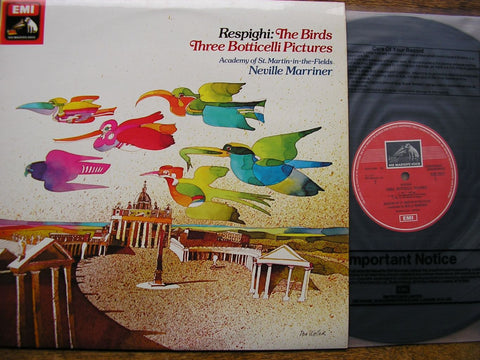 RESPIGHI: THE BIRDS / THREE BOTTICELLI PICTURES NEVILLE MARRINER / ASMIF ASD 3327