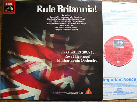 RULE BRITANNIA! ELGAR / HOLST / ARNE / WALTON / COATES / BLISS SIR CHARLES GROVES / RLPO ASD 3341