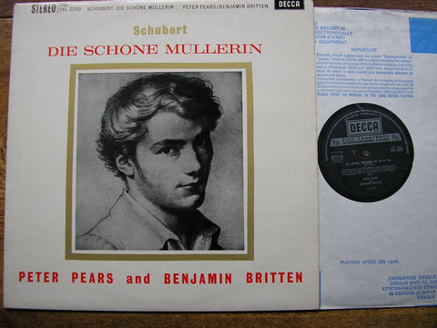 SCHUBERT: DIE SCHONE MULLERIN PETER PEARS / BENJAMIN BRITTEN SXL 2200