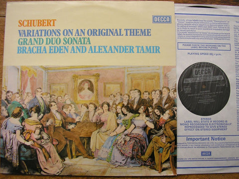 SCHUBERT: GRAND DUO SONATA / VARIATIONS BRACHA EDEN & ALEXANDER TAMIR SXL 6794