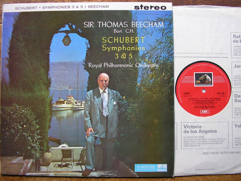 SCHUBERT: SYMPHONIES Nos. 3 & 5 SIR THOMAS BEECHAM / ROYAL PHILHARMONIC ORCHESTRA ASD345