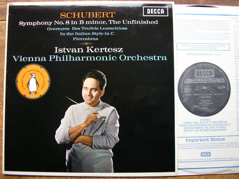 SCHUBERT: SYMPHONY No. 8 / THREE OVERTURES ISTVAN KERTESZ / VIENNA PHILHARMONIC ORCHESTRA SXL 6090