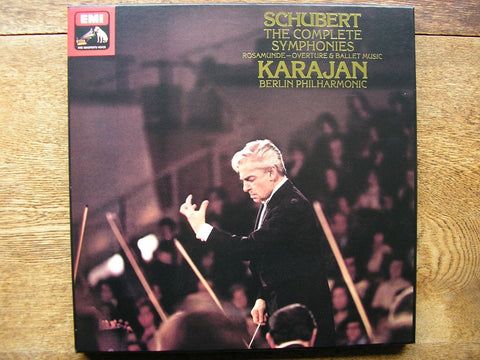 SCHUBERT: THE SYMPHONIES / ROSAMUNDE   KARAJAN / BPO    SLS 5127