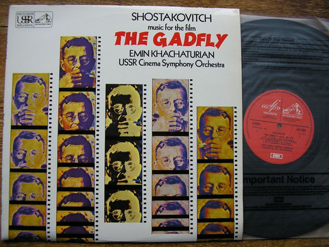 SHOSTAKOVITCH: THE GADFLY EMIN KHACHATURIAN / USSR CINEMA SYMPHONY ORCHESTRA ASD 3309