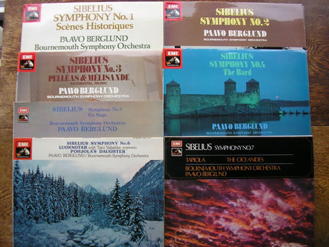 SIBELIUS: THE SEVEN SYMPHONIES PAAVO BERGLUND / BSO ASD 2874 / 3038 / 3155 / 3216 / 3340 / 3497 / 3629