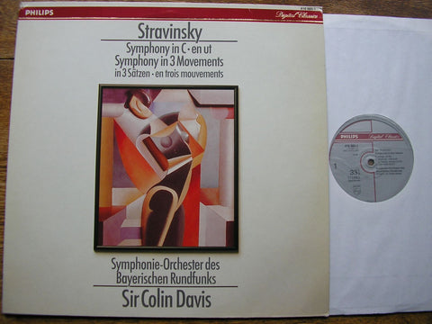 STRAVINSKY: SYMPHONY in C / SYMPHONY in 3 MOVEMENTS SIR COLIN DAVIS / BAVARIAN RADIO SO 416 985