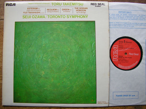 TAKEMITSU: ASTERISM / REQUIEM / GREEN / THE DORIAN HORIZON SEIJI OZAWA / TORONTO SYMPHONY SB 6814