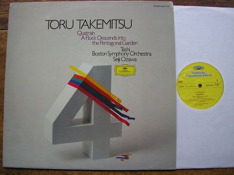 TAKEMITSU: QUATRAIN / A FLOCK DESCENDS TASHI / BOSTON SYMPHONY ORCHESTRA / SEIJI OZAWA 2531 210