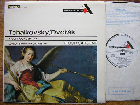 TCHAIKOVSKY & DVORAK: VIOLIN CONCERTOS RICCI / LONDON SYMPHONY / SARGENT SDD 126