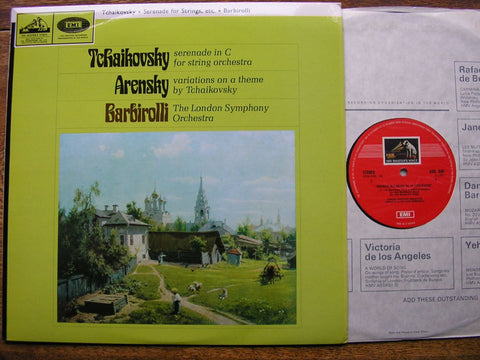 TCHAIKOVSKY: SERENADE FOR STRINGS / ARENSKY: VARIATIONS SIR JOHN BARBIROLLI / LONDON SYMPHONY ORCHESTRA ASD 646