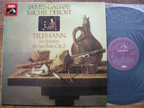 TELEMANN: SIX SONATAS FOR TWO FLUTES Op. 2 JAMES GALWAY / MICHEL DEBOST HQS 1368