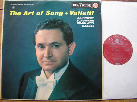 THE ART OF SONG: CESARE VALLETTI SINGS SCHUBERT / SCHUMANN / SCARLATTI / HANDEL / SARTI VALLETTI / TAUBMAN SB 6538